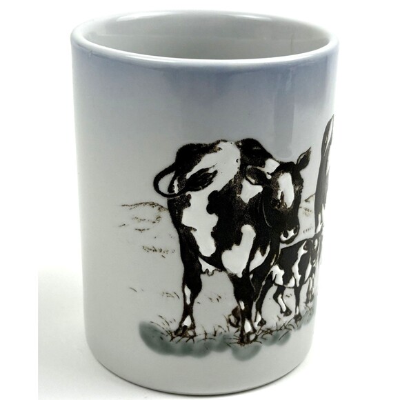VTG Otagiri Japan Edith Collection Embossed Mug Dairy Cow Calf Pasture Farm - Picture 3 of 10